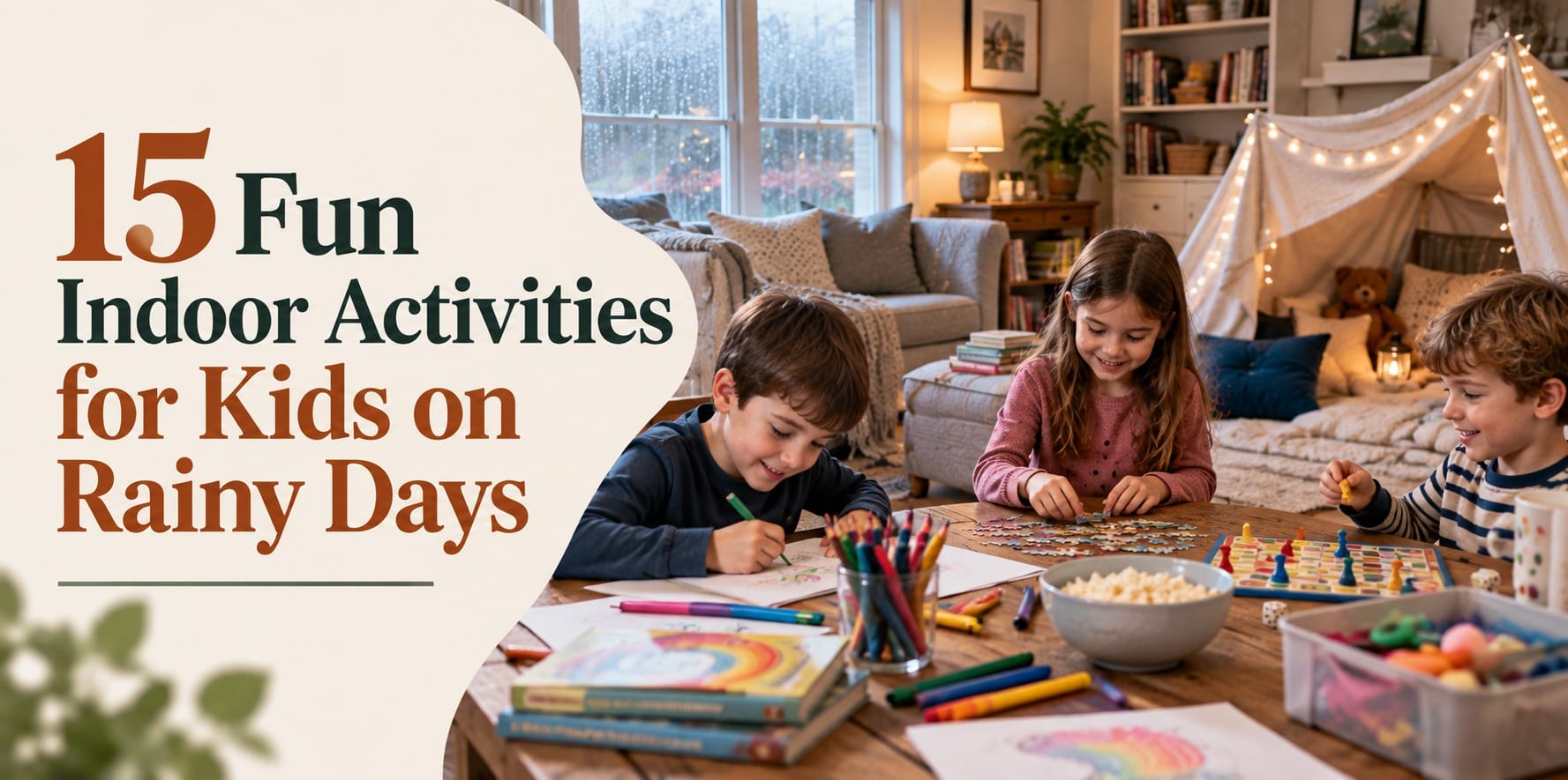 Fun indoor activities for kids on rainy days