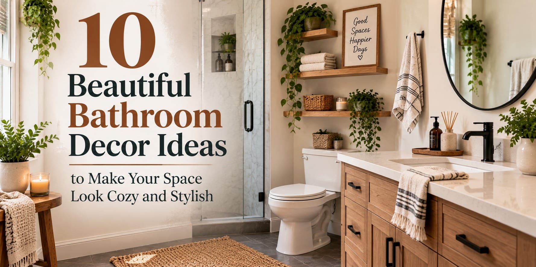 Cozy and stylish bathroom decor ideas