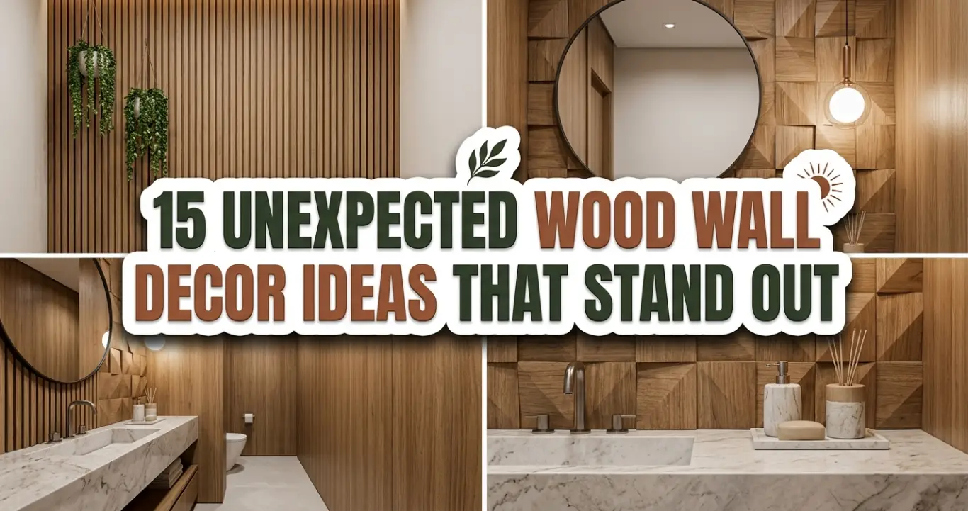 Unexpected wood wall decor ideas that stand out