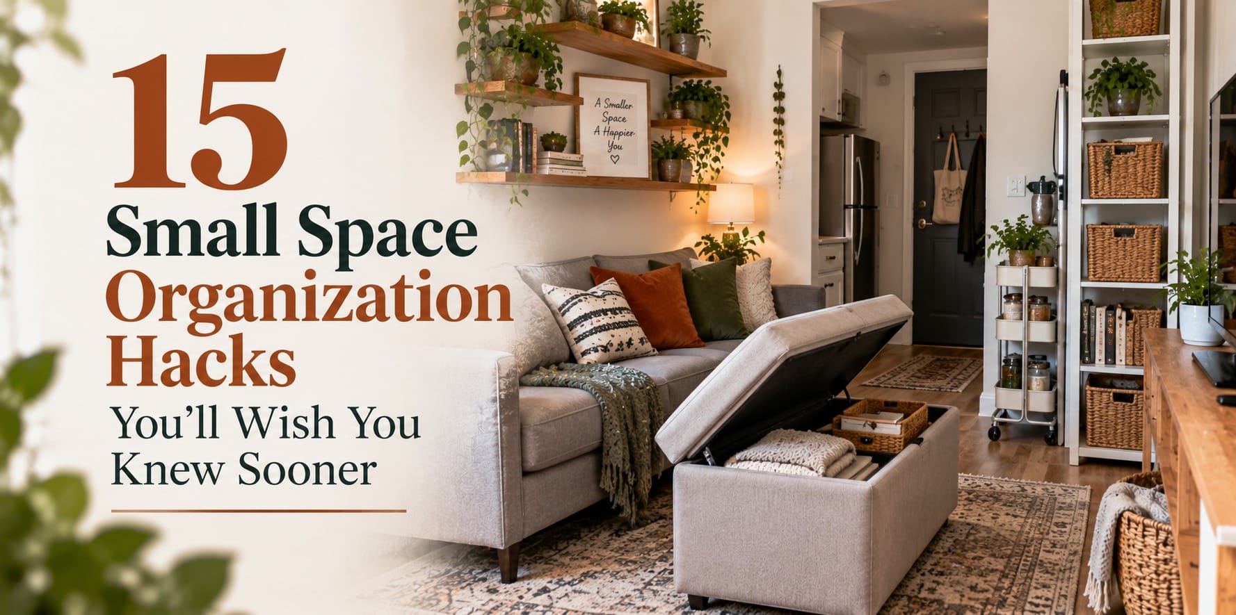 Small-space organization hacks for a tidy home