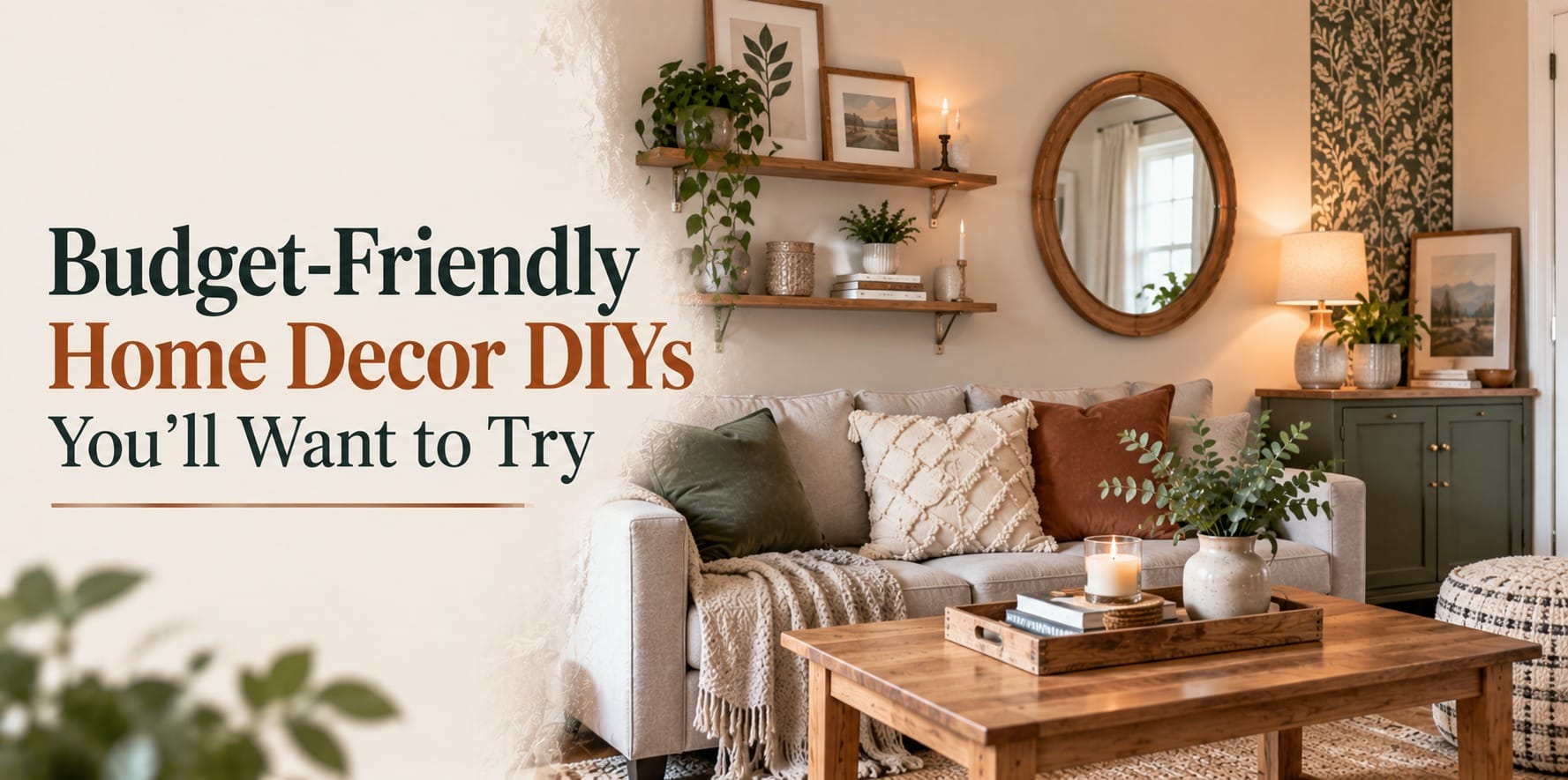 Budget-friendly DIY home decor ideas