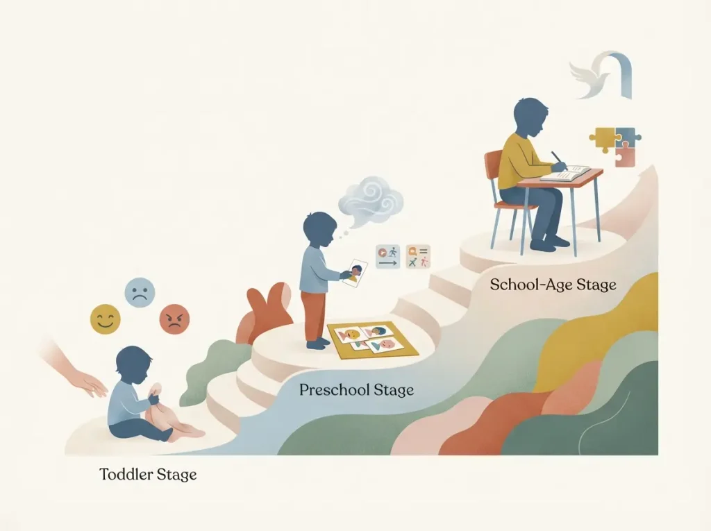 Developmental pathway of emotion in children