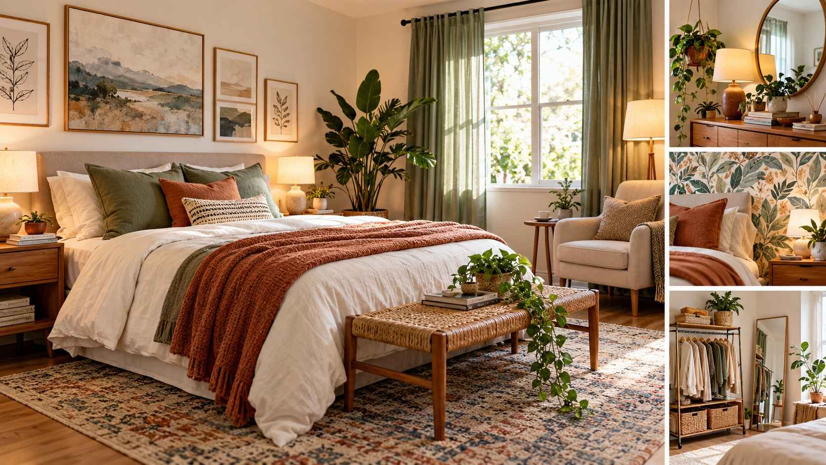 Discover 20 stylish bedroom ideas for renters, from removable wallpaper and smart storage to cozy lighting, small-space layouts, and budget-friendly decor.
