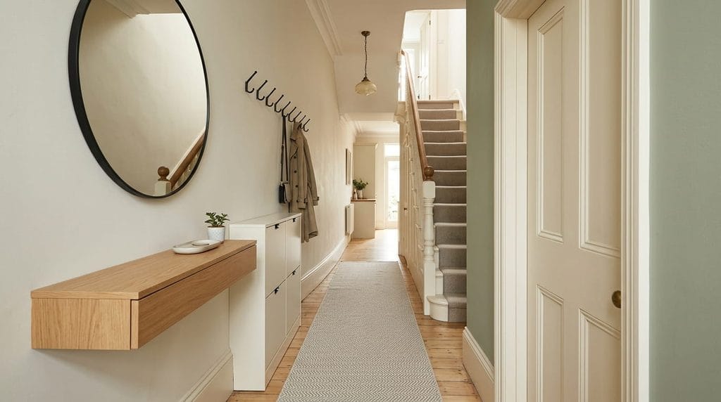 Entrance hallway in a UK Victorian terrace